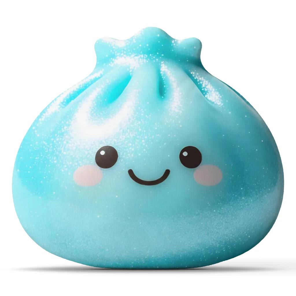 Cute Squishy Dumpling Shaped Throw Pillow Kawaii Food Character Cushion Stuffed Decorative Pillow for Sofa Bedroom Home Decor