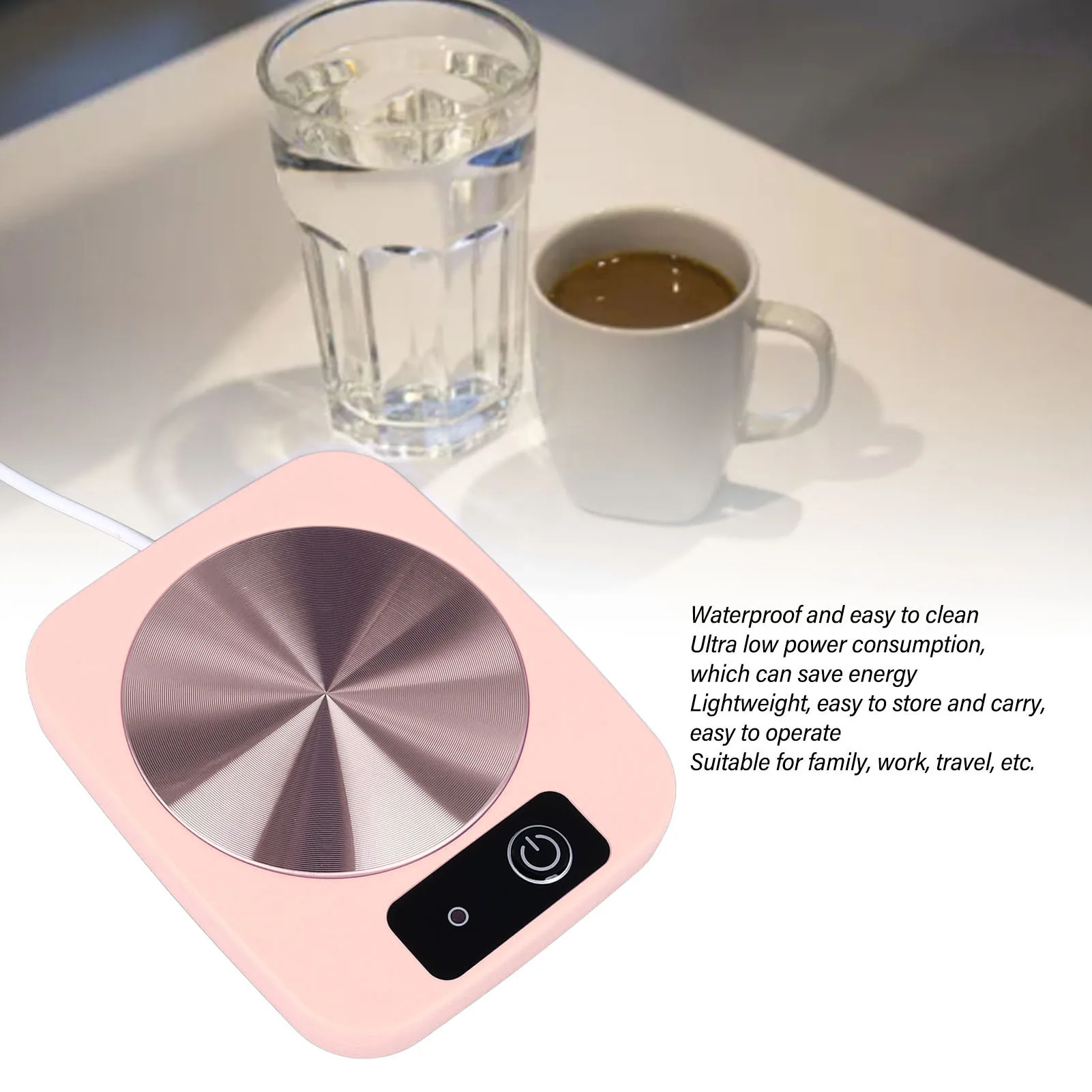 USB Electric Heater Cup Mug Warmer Coffee Mug Warmer Heater Warm Mat Constant Temperature Coaster For Home Office Gifts