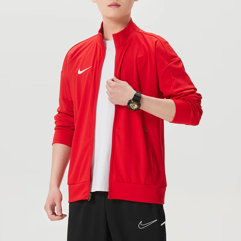 Nike genuine new men's red standing collar long sleeved minimalist jacket jacket IR8421-657