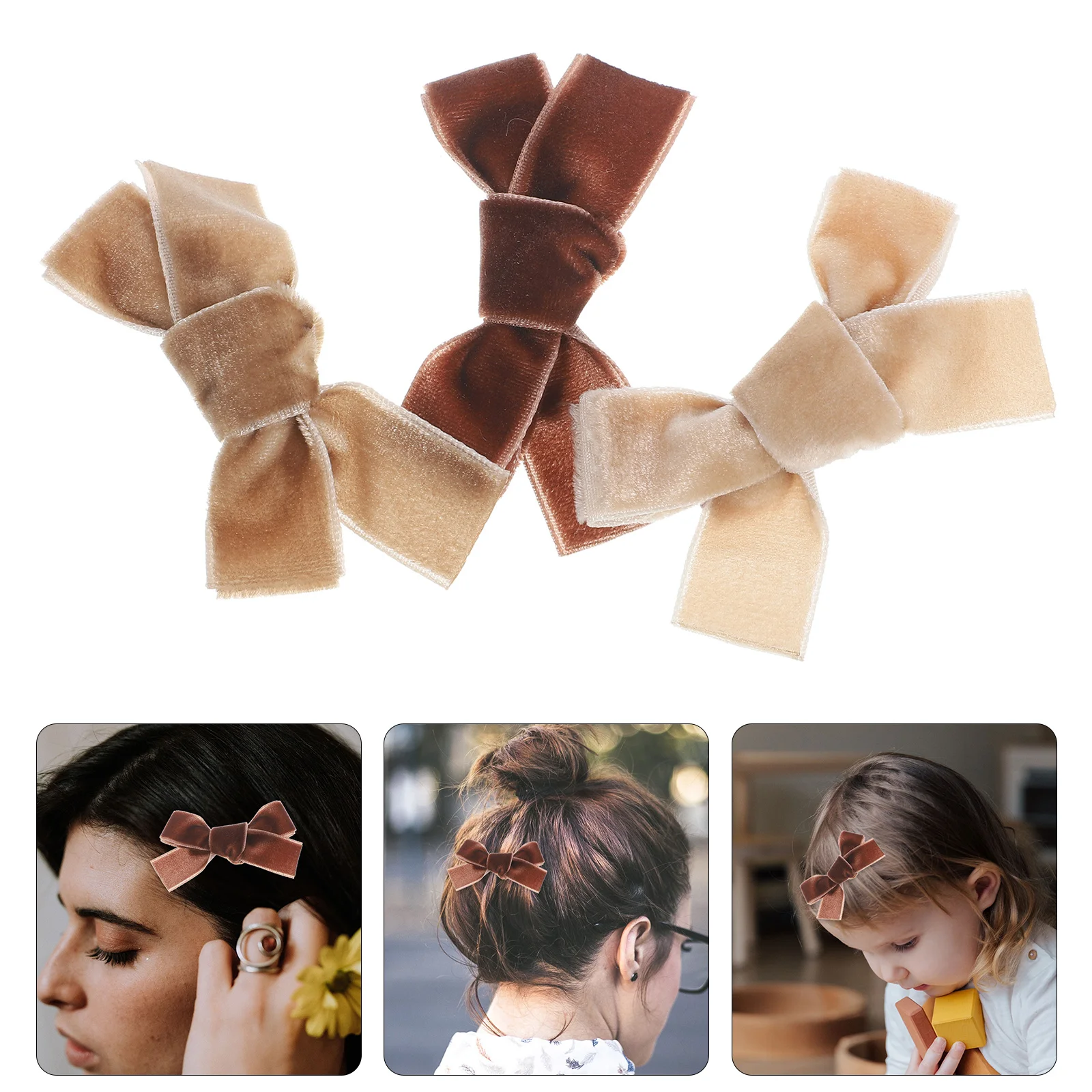 

3Pcs Butterfly Knot Hair Clips Cute Bowknot Design Girls Hair Accessories for Teen and Kids Secure Hold Lightweight Style