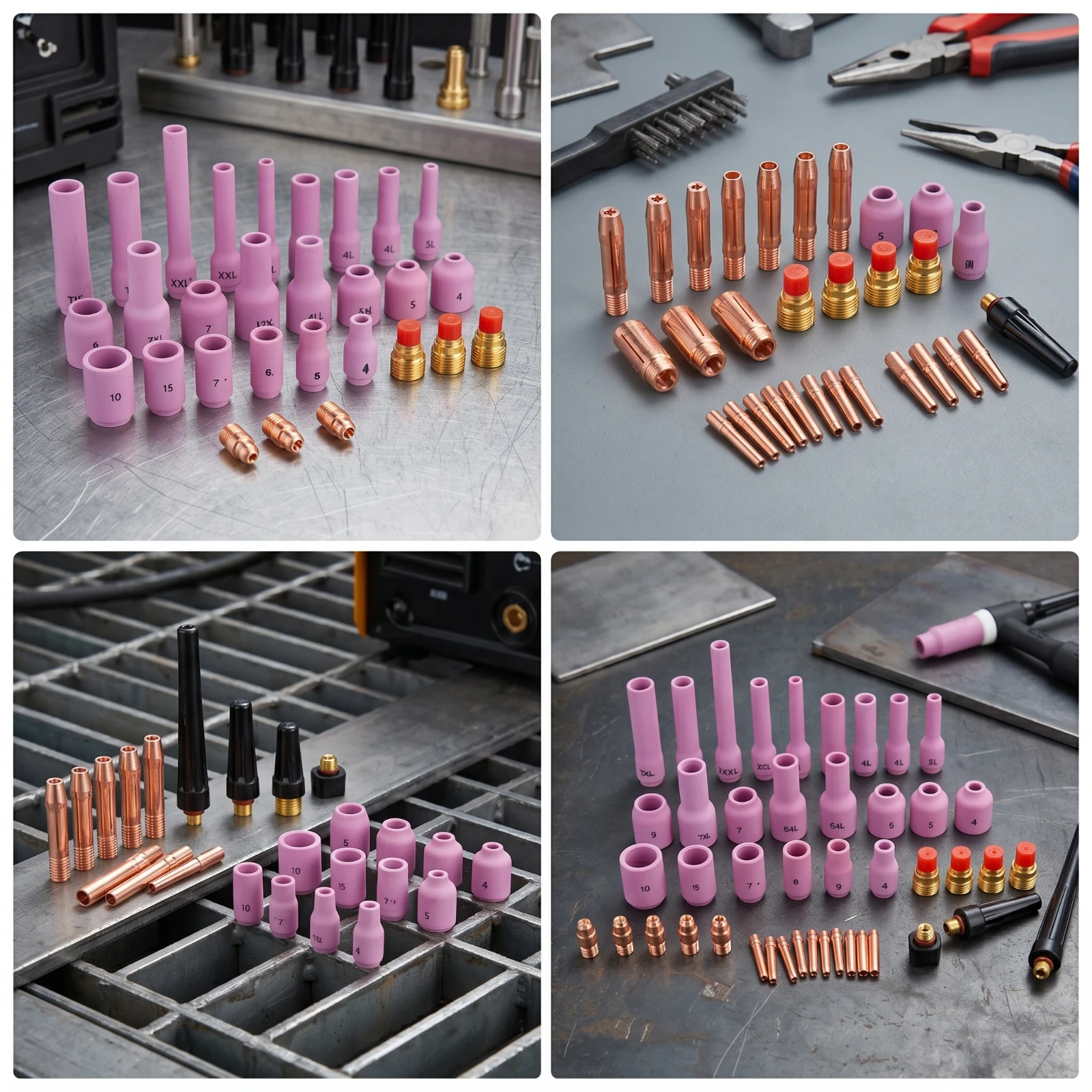TIG Torch Accessory Kit Replacement TIG Metal-Joining Cup Kit Metal-Joining Torch Consumables Long-Lasting Collet High Quality