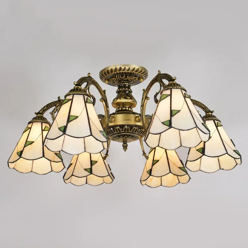 

Metal Countrysid Ceiling Lamp for Home Lustre Modern Bedroom Corridor Light Balcony Multi-3/5/6/8 Heads E27 Bulb Socket