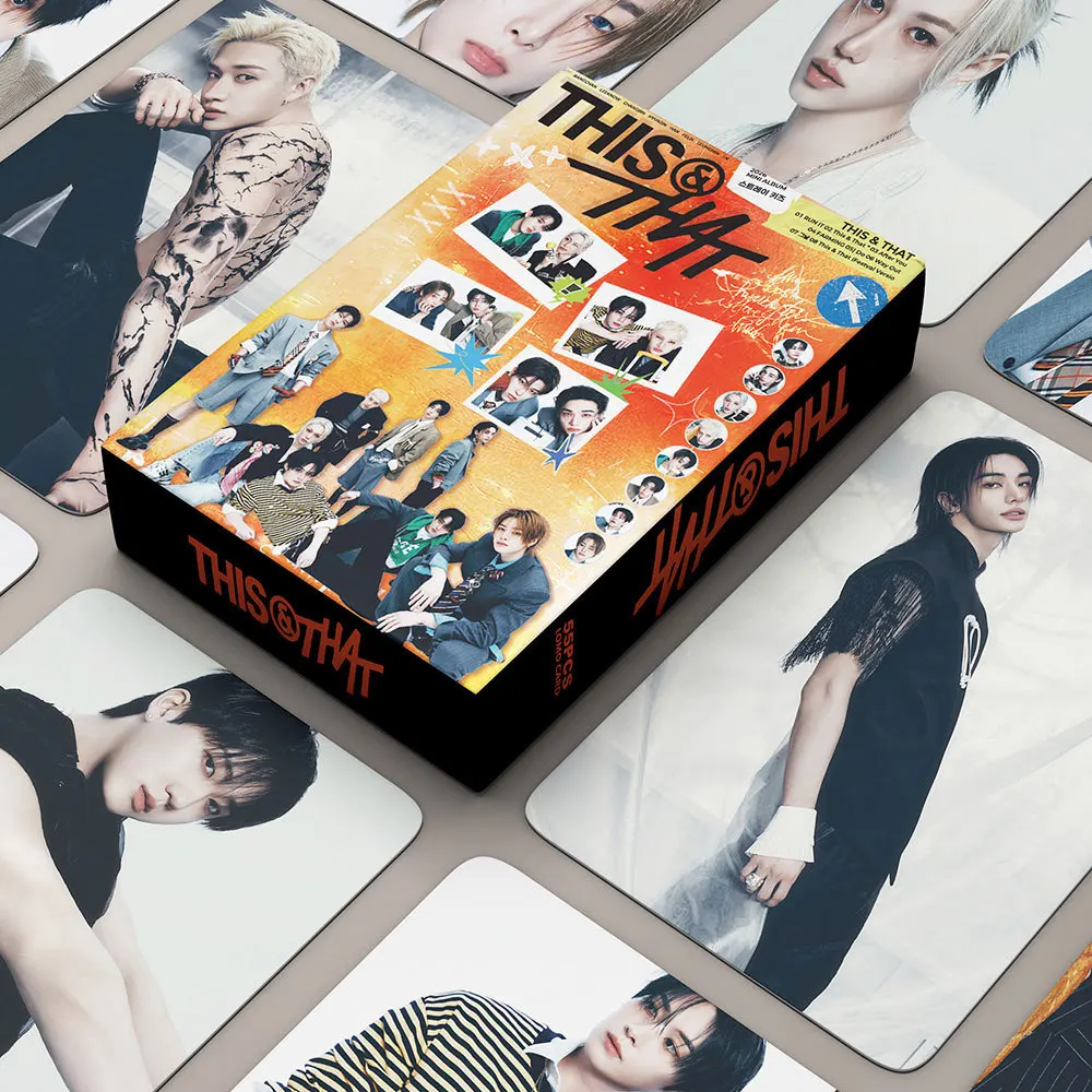 55Pcs 10 RUN IT THIS & THAT Lomo Cards Photocards HD Fans Collection Cards Decorative Stickers Present Gifts