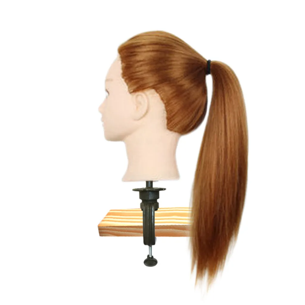 

Minimalist Convenient Long Hair Training Head Model Hairdressing Clamp Stand Dummy Practice Mannequin Practical Well-designed