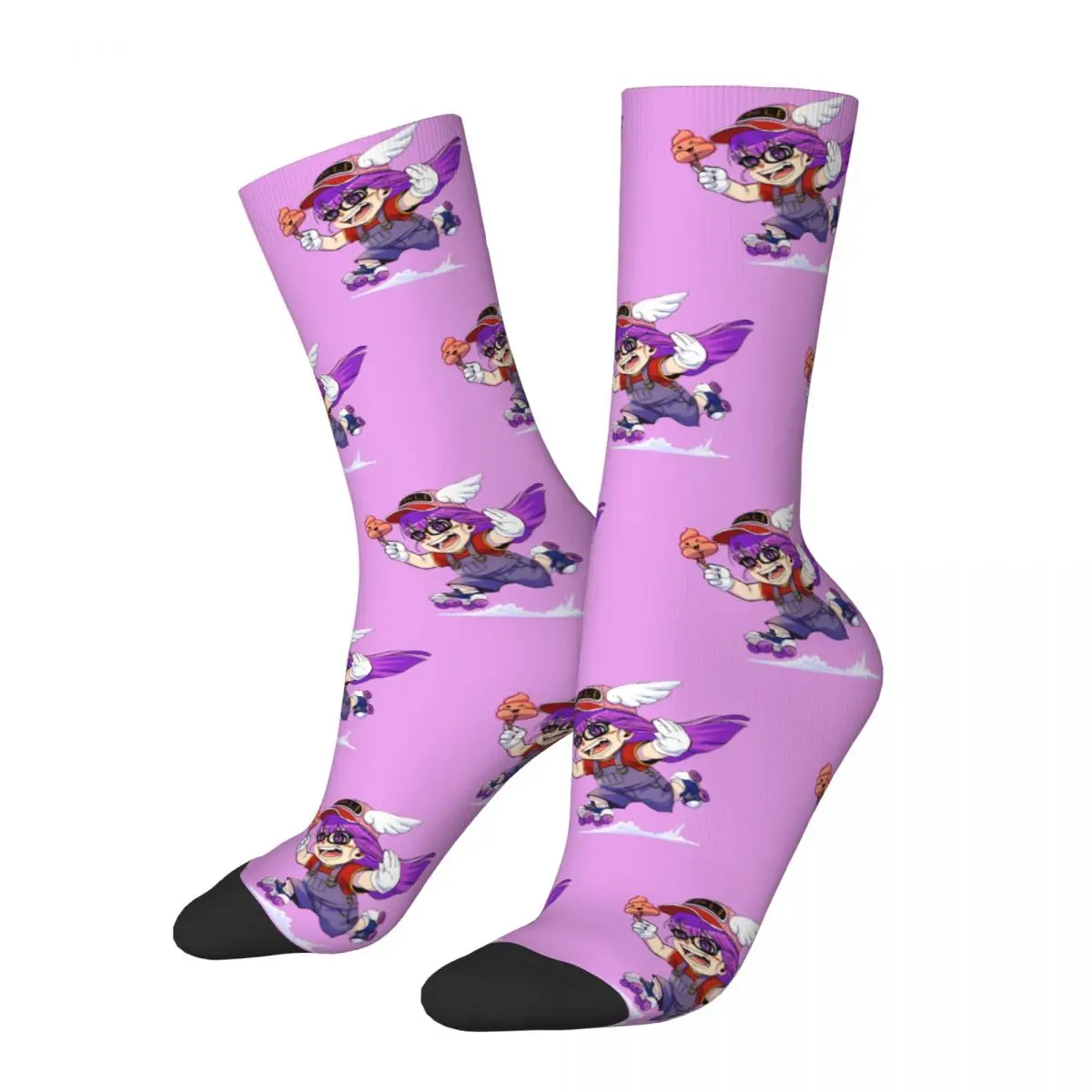 Cute Girl Dr.Slump Socks Men's Women's Polyester Fashion Arale Norimaki Manga Socks Spring Summer Autumn Winter Socks Gift