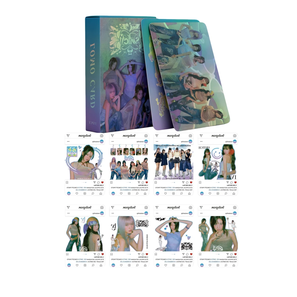 IVE Lomo Cards IVE Switch Tour Concept Photocard IVE INS Transparent Photo cards 63Pcs/Set