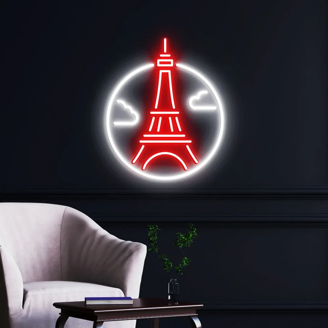 Custom Eiffel Tower Neon Sign Eiffel Tower Bedroom Neon Lights Home Wall Decor Tower Wall Decor Gift for  Tower Lover