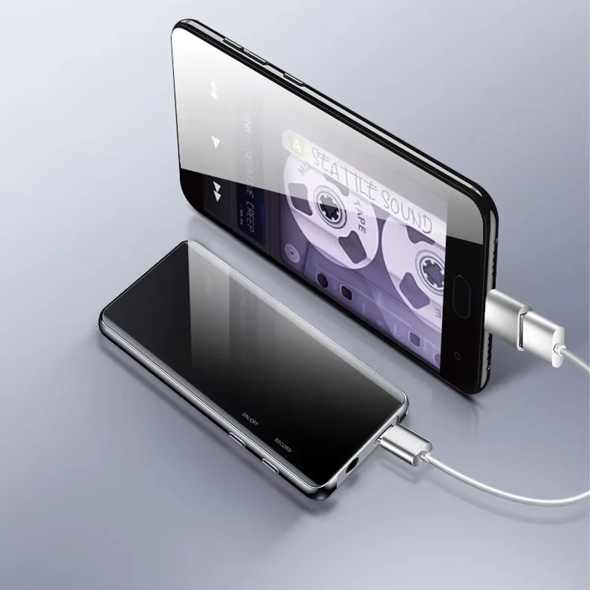 hifi-チップと-bluetooth-aptx-を搭載した高度な-mp3-プレーヤー、48-時間のバッテリー、18-インチ-oled-ビデオ-電子書籍-fm、allivoice-m13、洗練されたメタルボディ