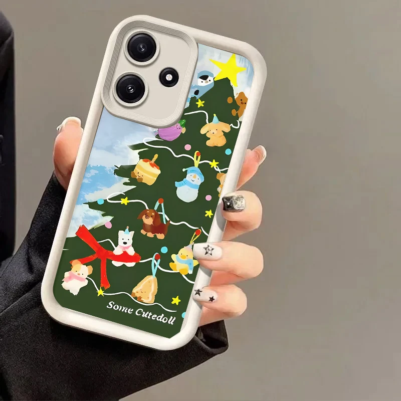 Милый чехол в виде рождественской елки для SAMSUNGA03s/A04e/A05s/A10s/A22/A23/A24/A25 5G A31/A32/A34/A35/A50/A51/A52/A54 5G/A55 5G/A71/S24+