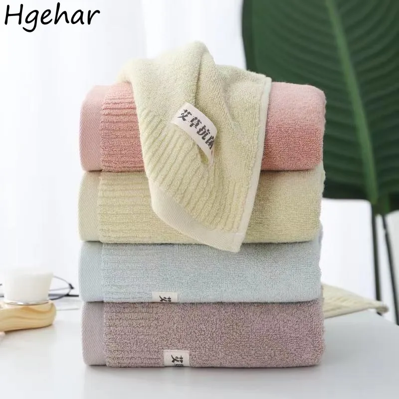 Durable Towels Antibacterial High Water Absorption Cotton Simple Skin-friendly Tender Quick Dry Various Colors Hot Sale Chic