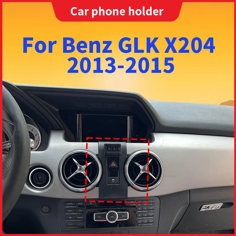 Suporte para celular para carro, base de carregamento sem fio, para benz glk x204 2013 2014 2015, acessórios para interior do carro