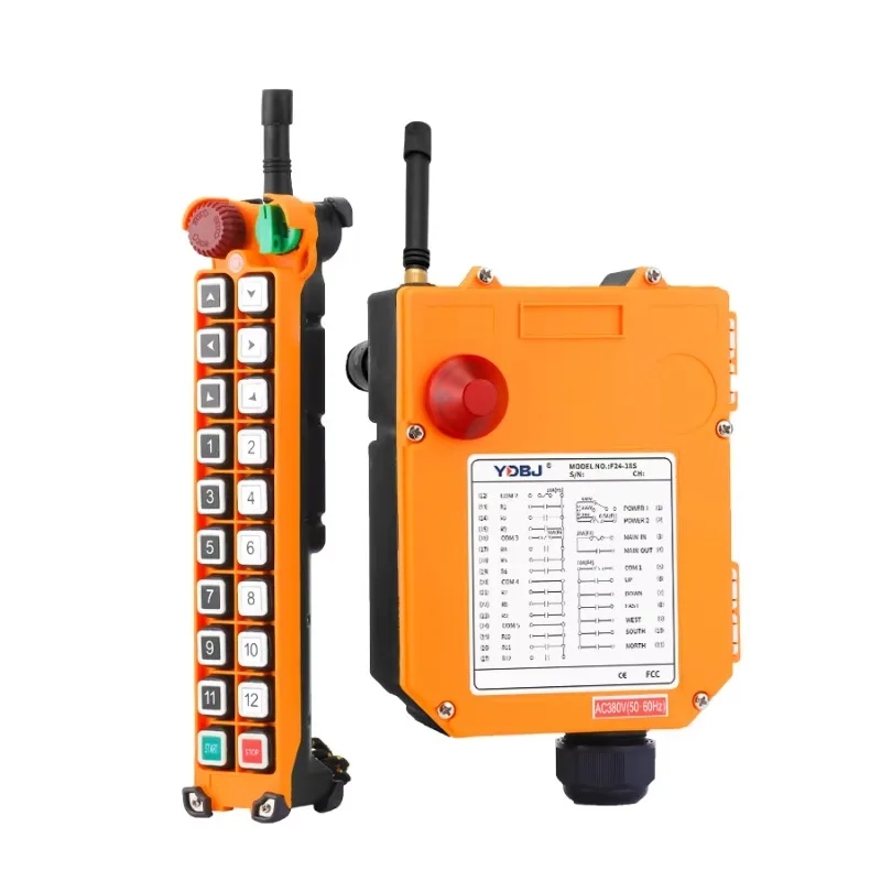 F24-18S professional R & D crane remote control 12v wireless plastic receiver, with special electric control box for R & D team