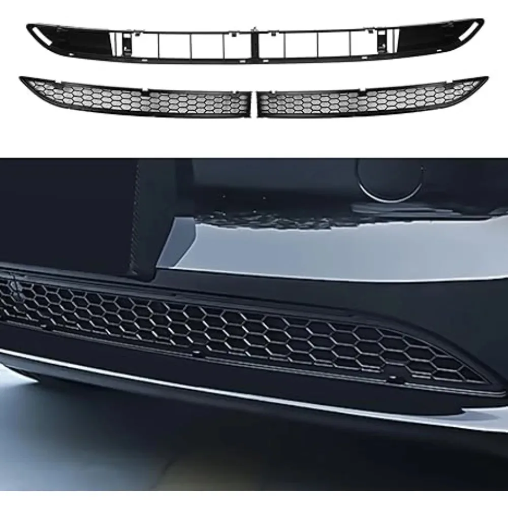 

Решетка переднего бампера автомобиля, сетчатая решетка переднего бампера, нижняя решетка, нижняя решетка бампера, крышка решетки для Tesla 2024 2025 Model 3 Highland