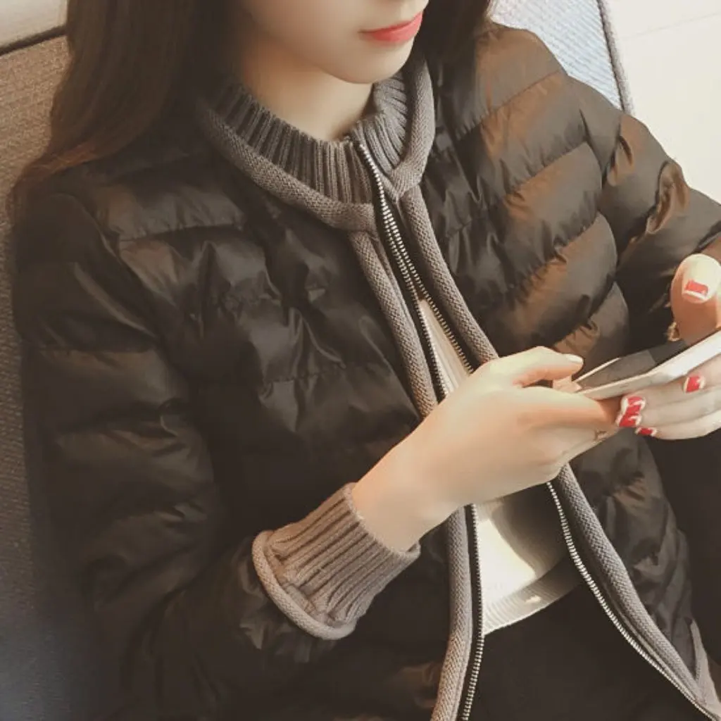 

Korean Women's Winter Slim-Fit Short Cotton-Padded Jacket Thickened Outerwear Coat Stylish Casual Warm Cotton Vest