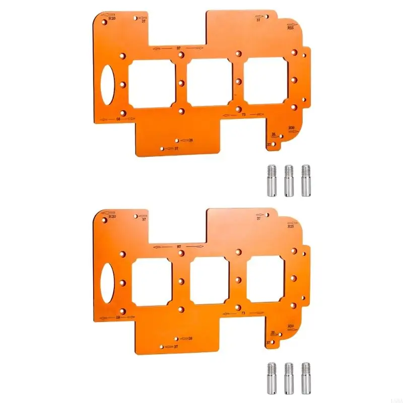 Versatile Woodworking Hole Cutter Template for Precise Positioning and Fast Drilling in Multiple Materials