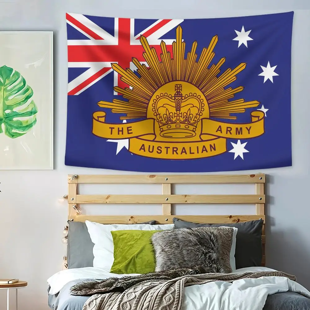 A-Australian Lest We Forget Grommet Tapestry Bedroom Living Room Bar Party House Home Dorm Interior Wall Decor Background Banner