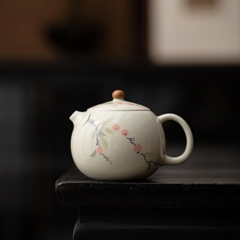 

Подглазурный ручная роспись чайник трава ясень Xishi чайник керамический чайник бытовой один горшок две чашки дорожный чайный сервиз бизнес-подарок