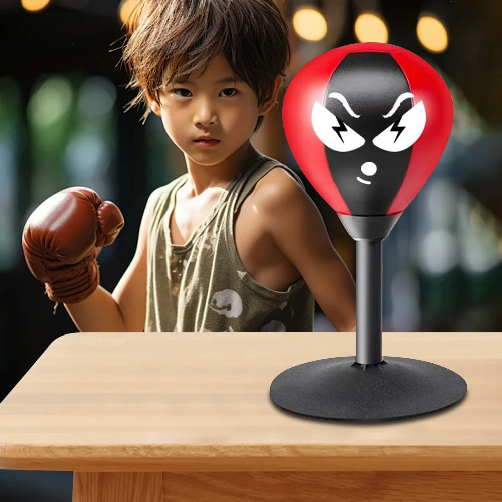 كيس اللكم المكتبي كرة اللكم مع كوب الشفط مكتب الملاكمة لكمة الكرة الإجهاد الإغاثة الملاكمة كرة منعكس للمنزل مكتب