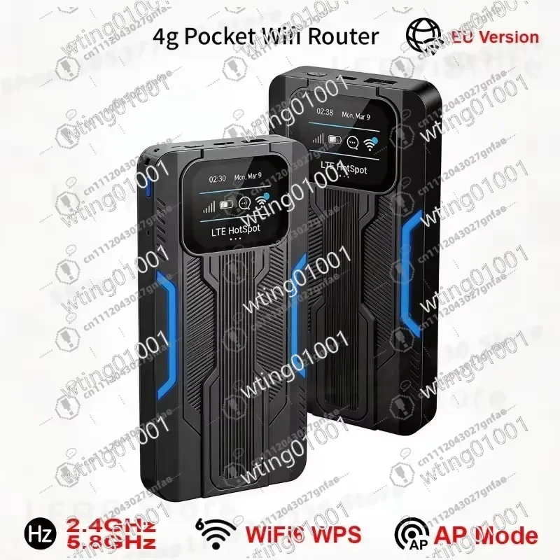 for Tle Dual Band 4G LTE WiFi6 Router Portable Pocket Hotspot with WPS AP Mode High Speed Wireless Internet for Car Travel