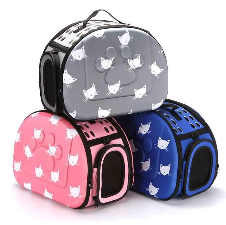 

Manufacturer Wholesale Portable Cute Multi-color Sublimation Luxury Pet Bag Eva Foldable Breathable Pet Strap Travel Bag