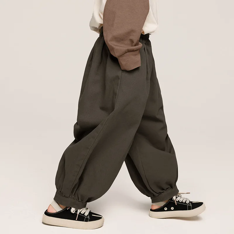 Spring Fall Boys\' pants Korean style Kids loose Lantern pants Children\'s cotton casual Trousers 2-7Y