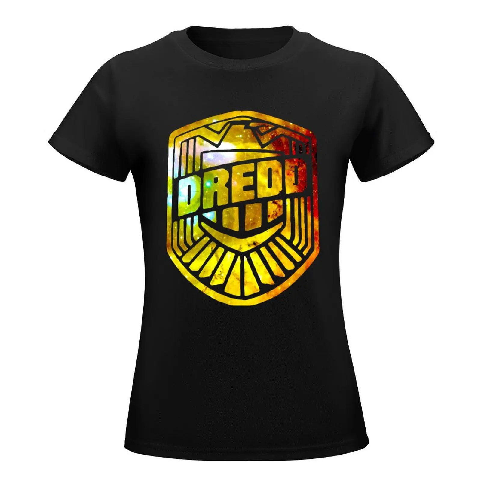 Judge Dredd Galaxy Silhouette Logo T-Shirt heavyweights cute tops spring clothes Women 2024