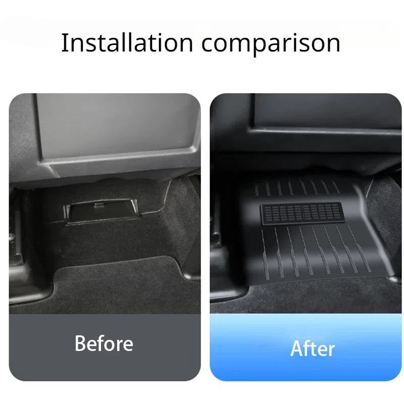 Underseat Air Outlet Mask for Tesla Model Y Under Seat Guards Integrated Protective Cover Dustproof Foot Pads Car Accessories