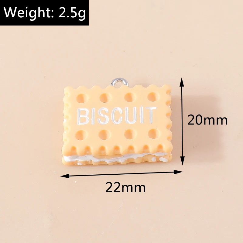 15 Stück Mix Harz Schokolade Charm Dessert Food Charms für Halskette Armband Ohrring Schlüssel bund DIY Schmuck herstellung Zubehör – Detail 13