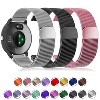 20mm 22mm Watch Strap For Garmin Venu 2 3 Milanese Magnetic Loop For Garmin Forerunner 55 158 165 745 965 265 255 245 645 Music