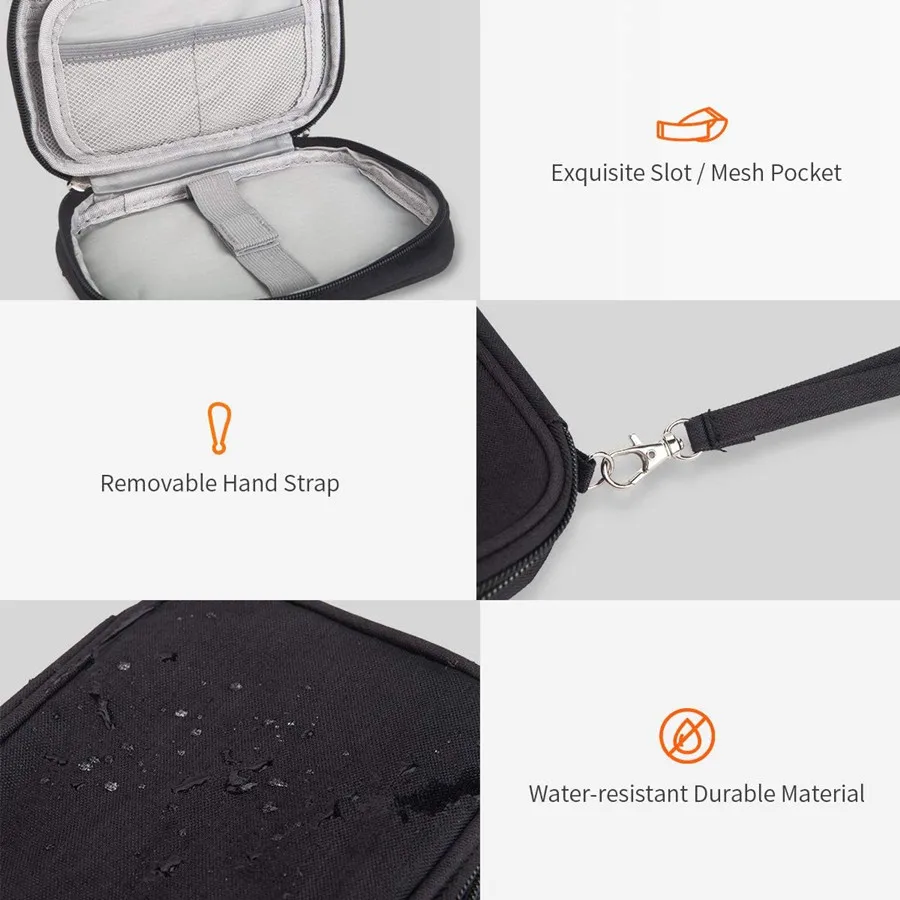 Multipurpose Digital Travel Packing Cube Entertainment Data Cable USB Drive Storage Bags Daily Necessities Organize Pouch Items