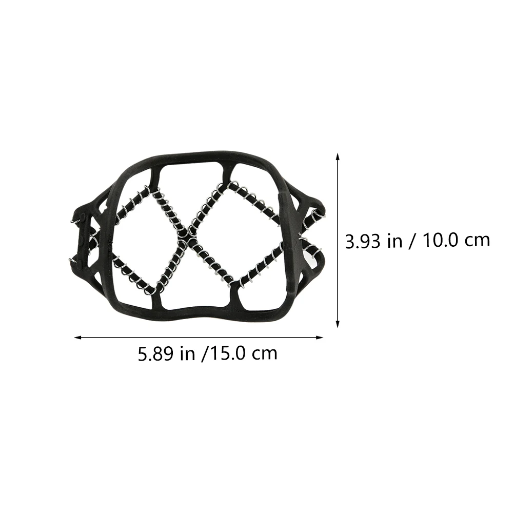 

Stainless Steel Silicone Anti skid Crampons Lightweight Elastic Climbing Snow Cover Non slip Outdoor Tool Hiking