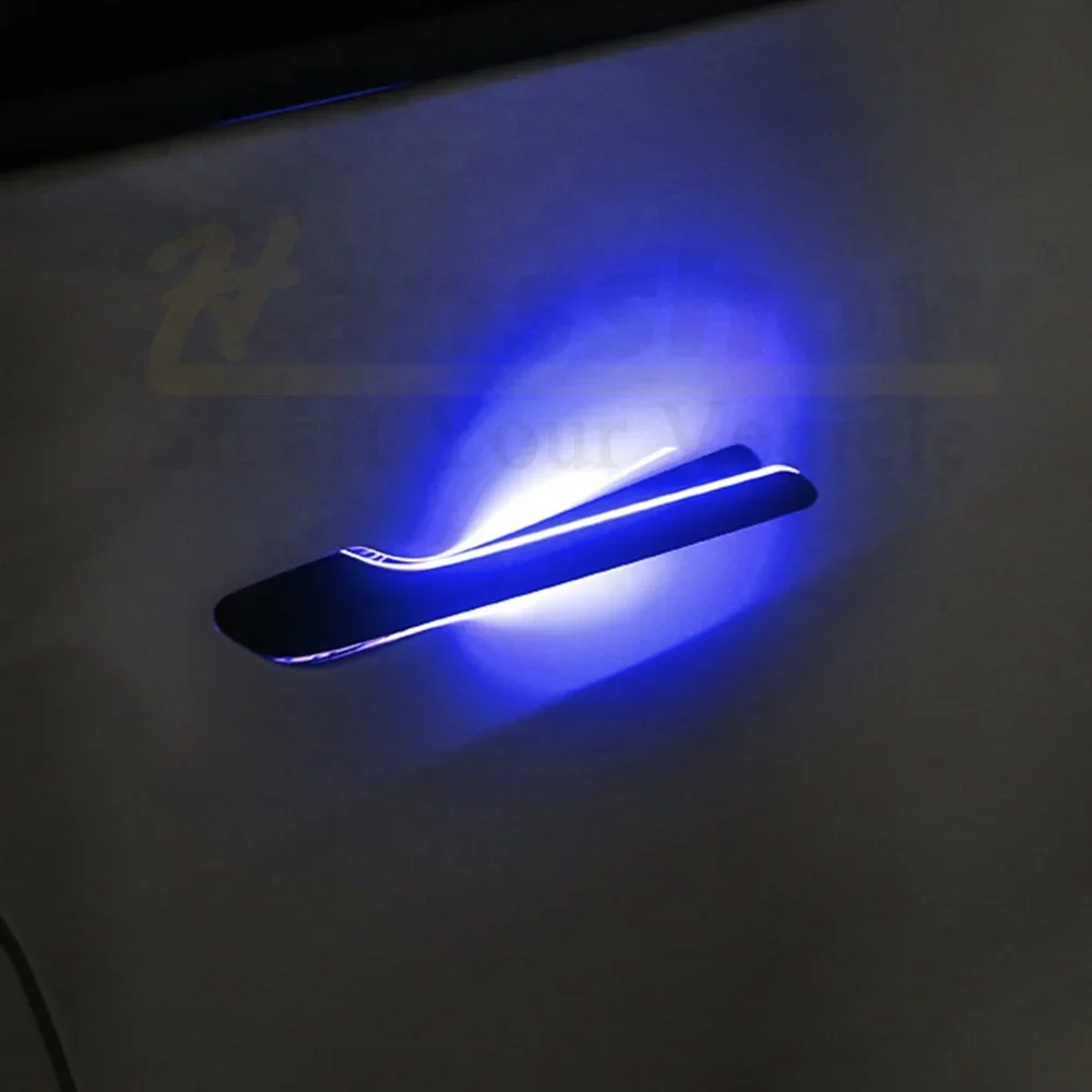 Hansshow Model Illuminated door handles For Tesa Model Auto Door handle colorful flashing lights