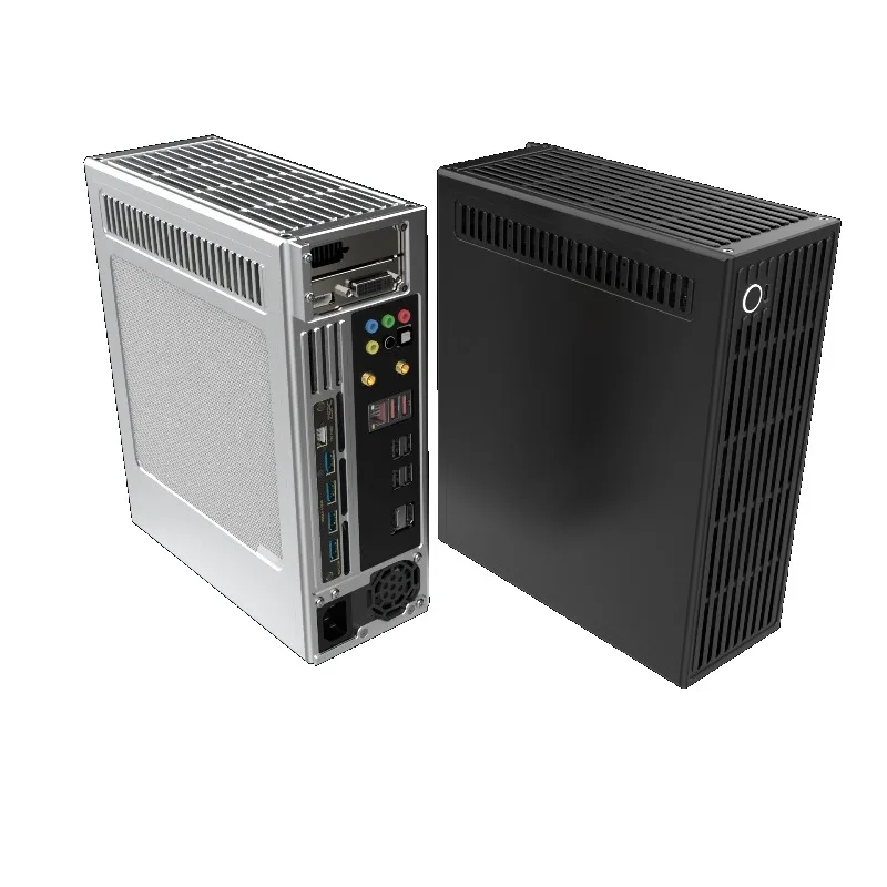 4.9L Mini-ITX Case – Supports Half-Height GPU, 203mm Max, 68mm CPU Cooler, 1U Flex PSU, 8025 Fans