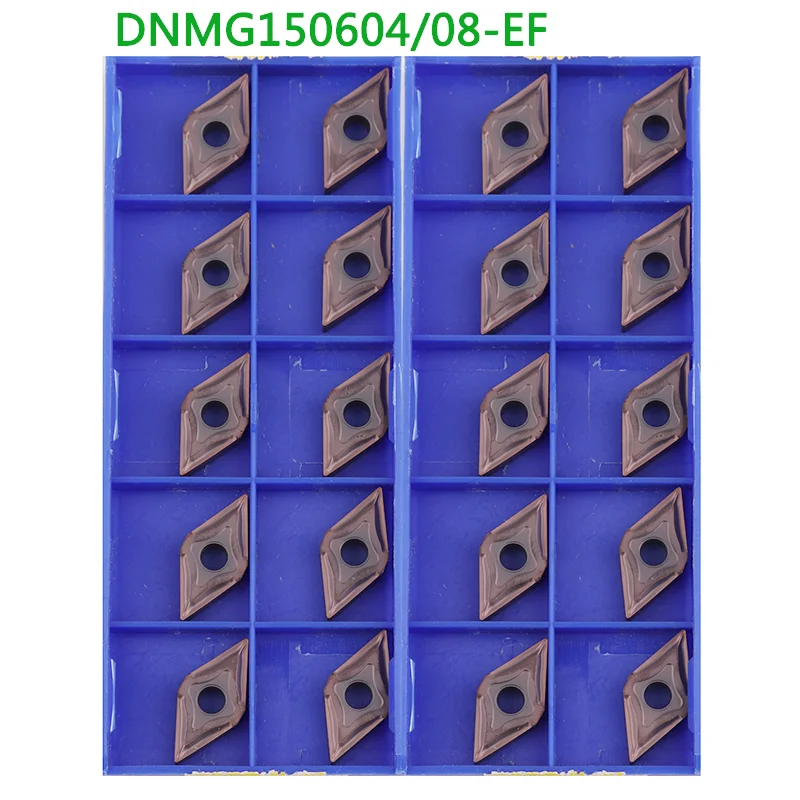 

10шт DNMG 150604 ДУМГ 150608 EF EM YBG205 YBG202 Твердосплавная вставка Токарный станок с ЧПУ Резак по металлу Внешние токарные инструменты Лезвие DNMG
