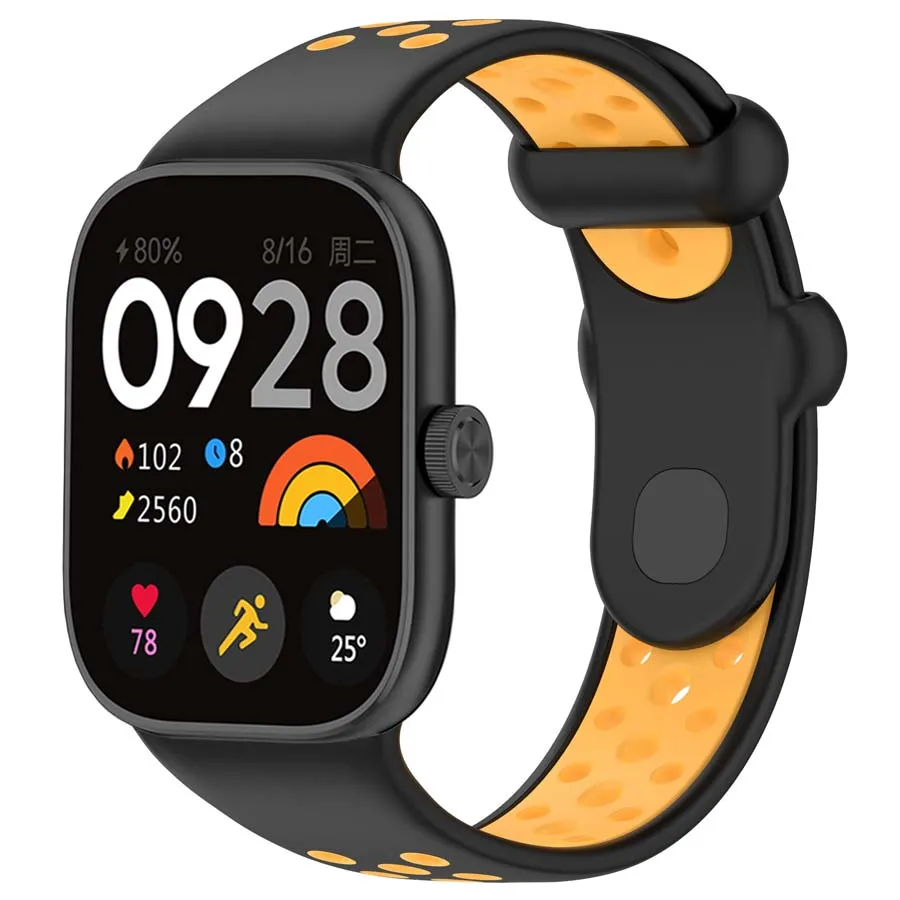 Esportes silicone pulseira de relógio para redmi relógio 4 cinta acessórios pulseira substituição para xiaomi mi banda 8 pro pulseira correa