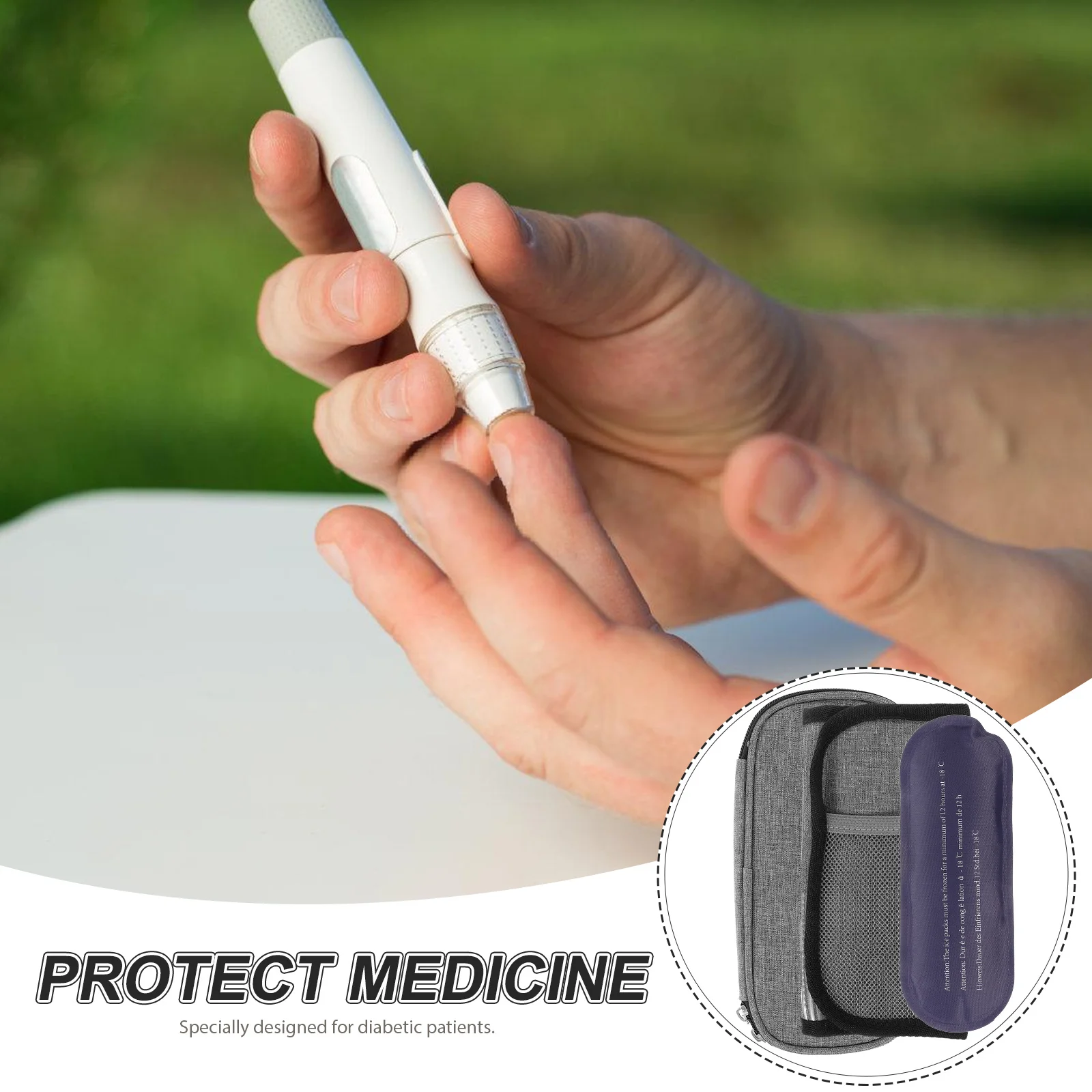Insulated Insulin Pouch Portable Refrigerated Box Case Ice Bag Diabetic Supplies Medical Bag Travel ganizer Storage Holder