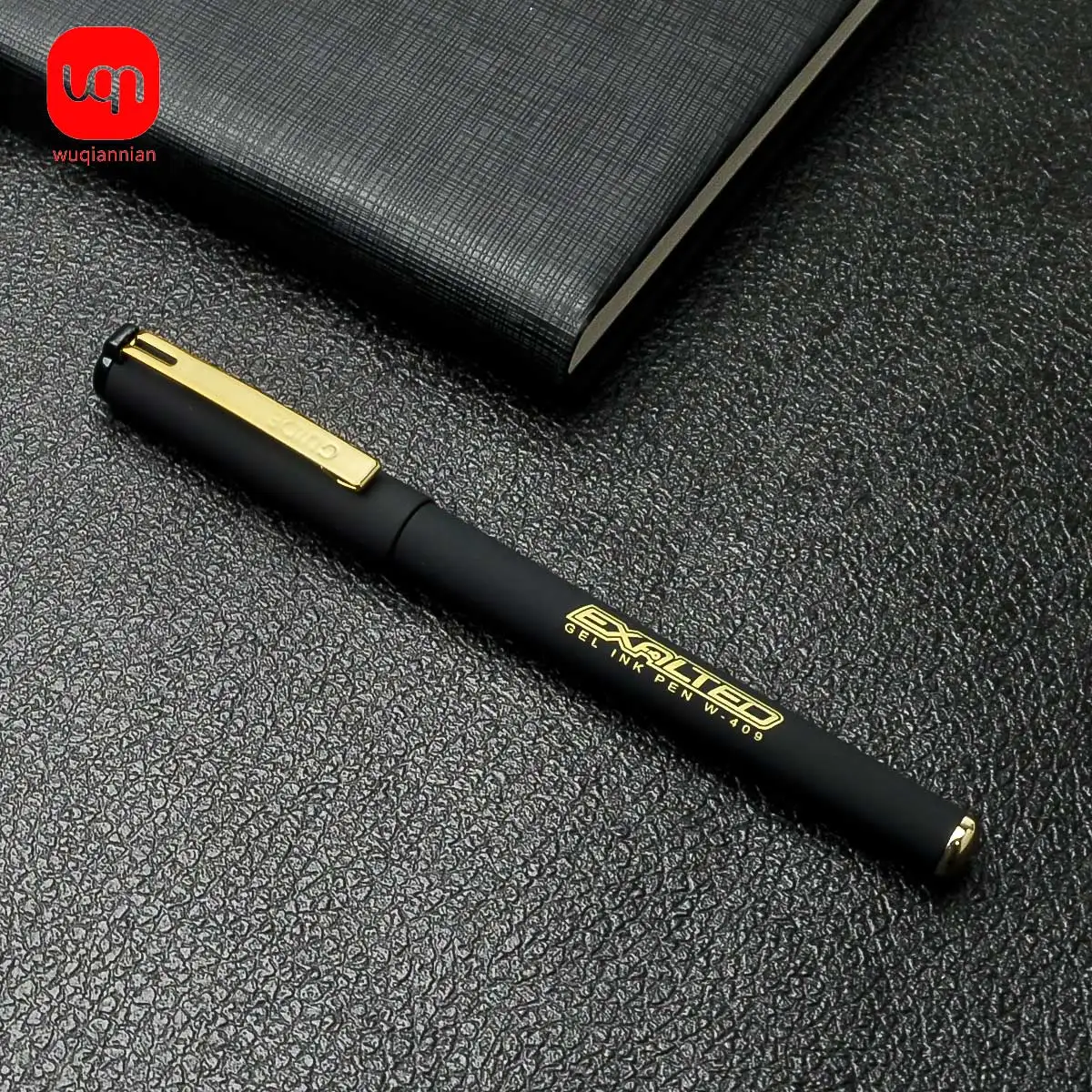 WQN Gel Pens Sets Ballpoint 0.5mm Black Gold Elegant Pen Kawaii Aesthetic Beautiful Stationery Cute Cheap Stuff School Supplies