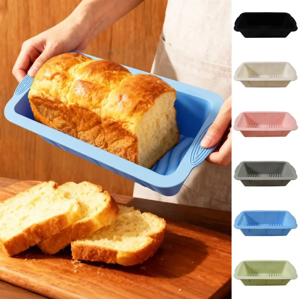Household Silicone Rectangular Toast Mold, Non Stick Cake Mold, Toast Box, Cheese Bread Mold, Baking Mold