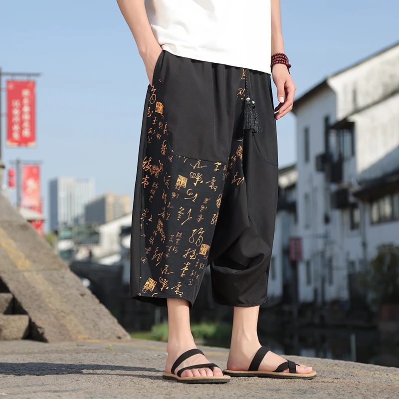 

Summer Wide Man Pants Work Wear Big Size Trousers For Men Clothing Harem Track Pants Men Fashion Summer Workwear Streetwear 2024