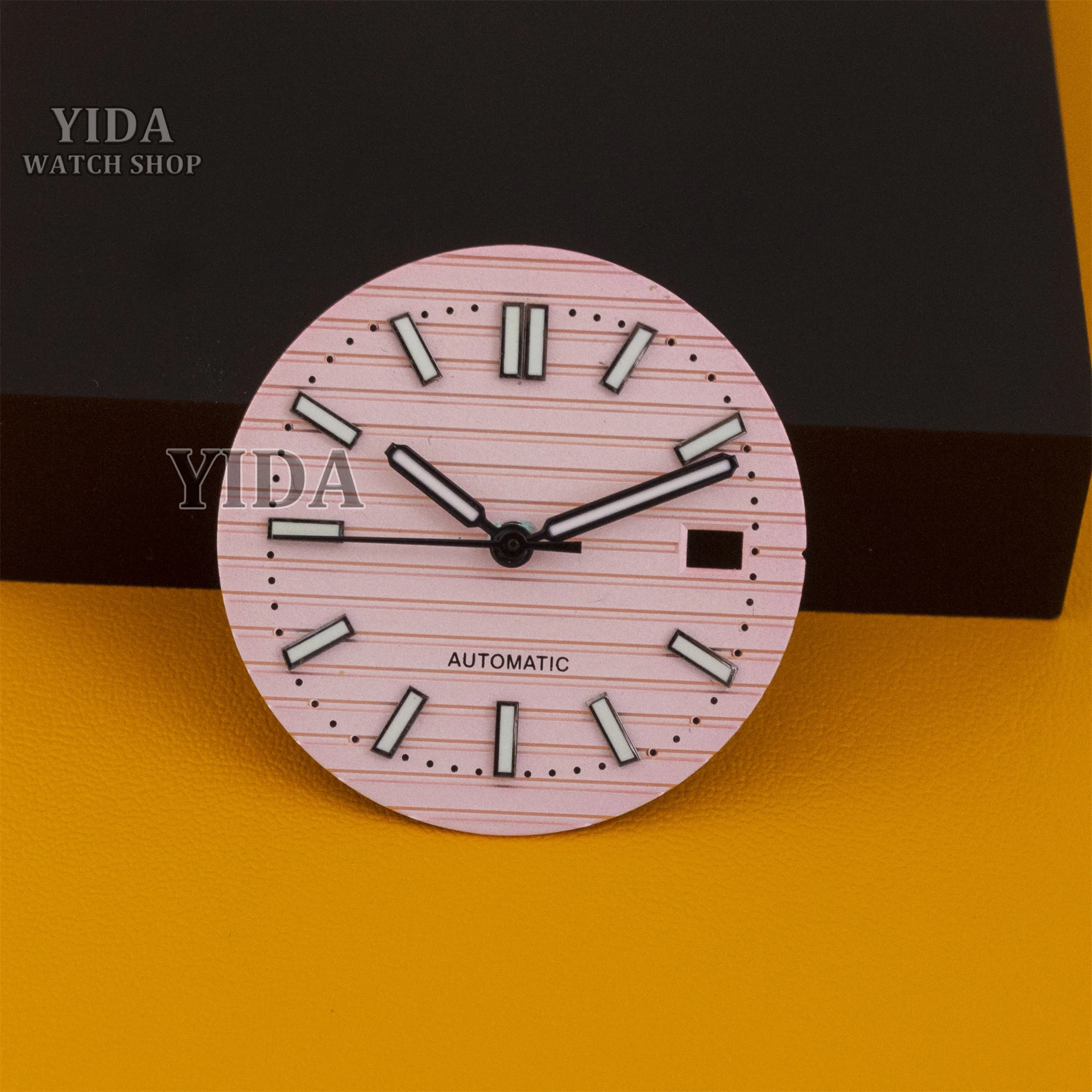 

NH35 Dial 30.5mm Green Luminous Watch Face Hands for Nautilus NH35 Mechanical Movement Watch Faces Accessories Mod Repair Tools