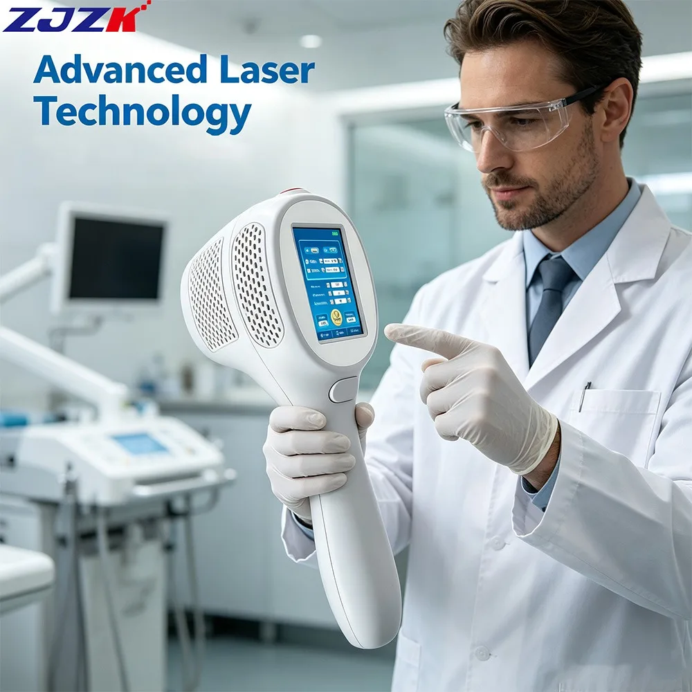 ZJZK 12W LLLT Class 4 Cold Laser Therapy Instrument 810nm 980nm Red Light Physiotherapy Machine For Osteoarthritis Muscle Injury