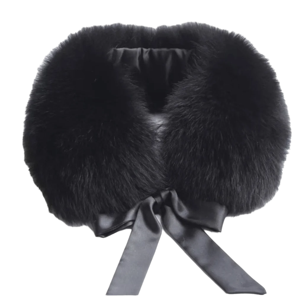 Fashion Warm Fur Collar Scarf Soft Faux Fur Women Scarves Fluffy Ultra Neck Wrap for Fall Winter