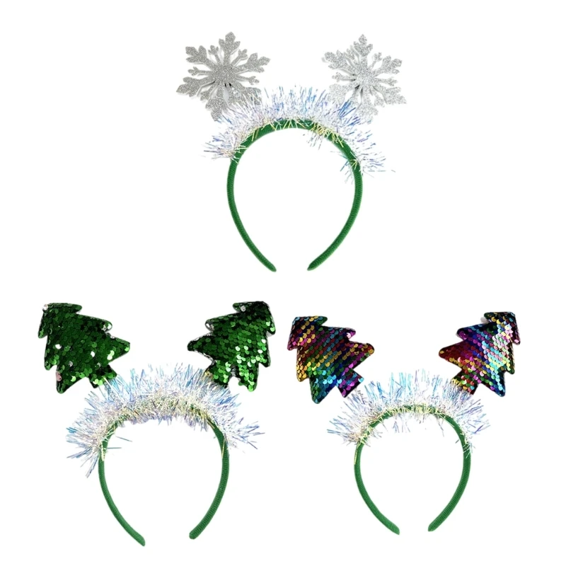 

Comfortable Holiday Headbands Durability Hair Hoop Seasonal Christmas Headwear for Holiday Parties and Celebrations