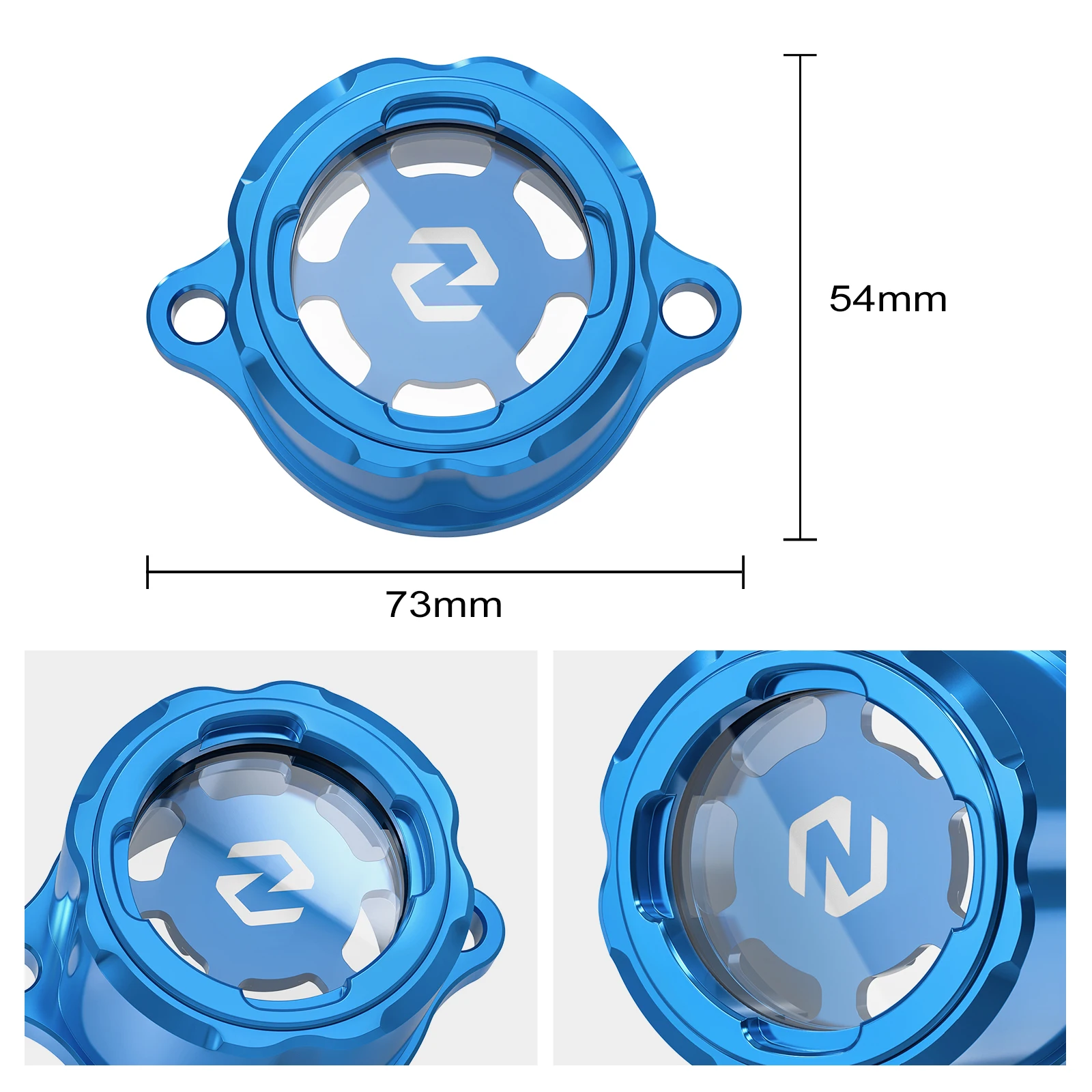 NICECNC For Yamaha YZ450F 2023-2024 YZ450FX WR450F 2024 YZ 450F 450FX WRF 450 Transparent Engine Oil Filter Cap BHR-13447-00-00