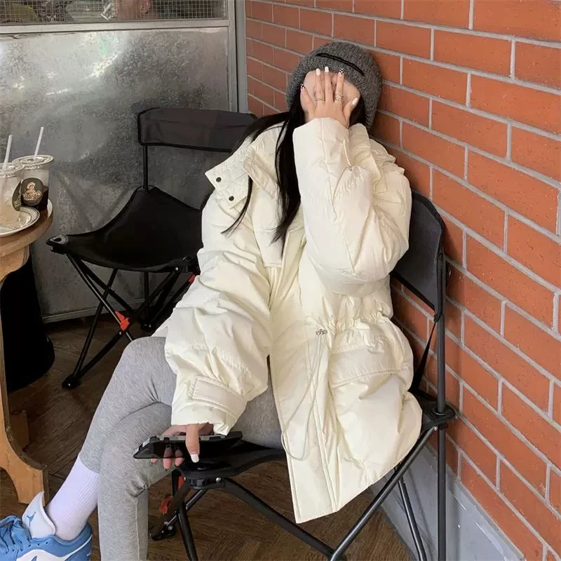 2023 Winter Down Cotton Jackets For Women Clothing 2023 New Korean Loose Waist Girls Short Parkas Winter Coats bd706