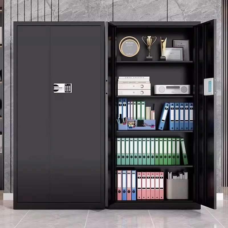 Black Office File Cabinet National Treasure Lock Security Cabinet Fingerprint Password Cabinet Office Storage File Insurance
