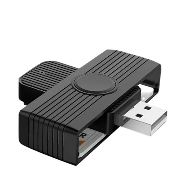 

JAJA USB 2.0 Smart Card Reader Bank Card SIM CAC Cardreaders ID Card Reader Smart Card Reader For PC Computer