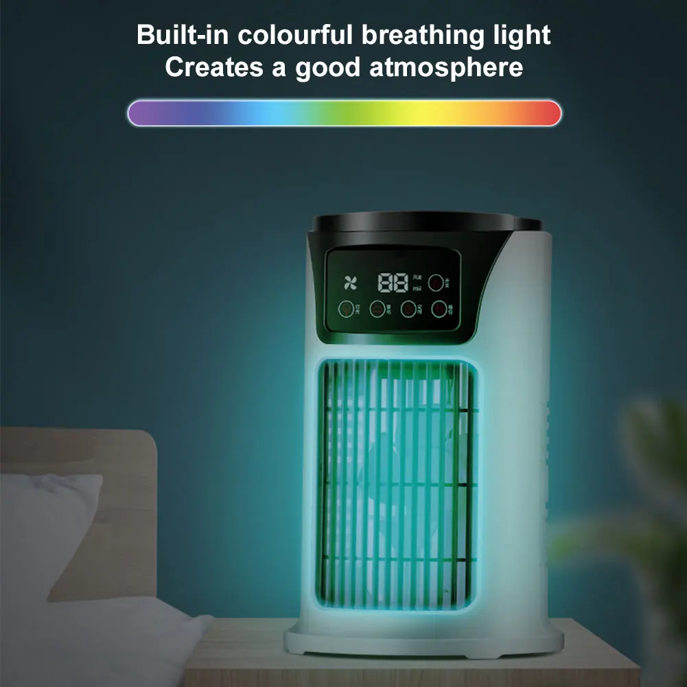 6H Timer Air Cooler Fan  Fan 300ML Water Tank Water Cooling Fan for Home Bedroom Office