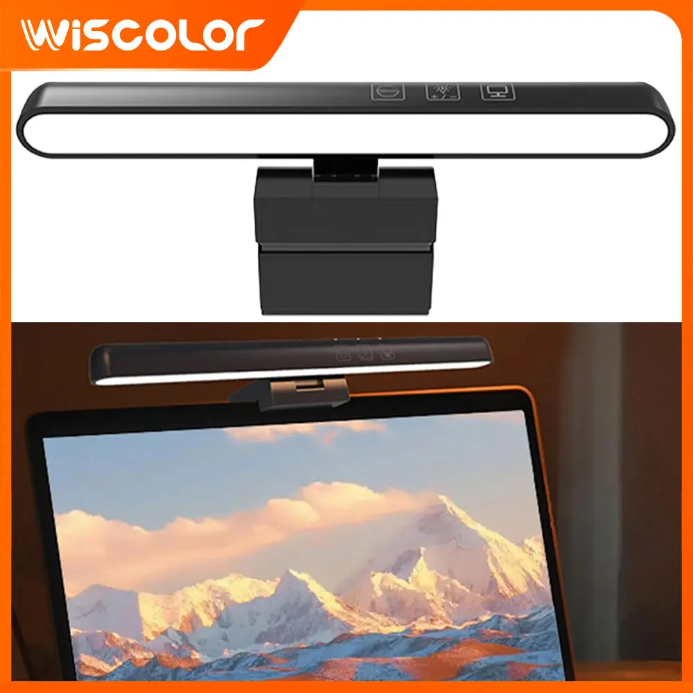 

Monitor Light Bar Screen Hanging Lamp Diming Timed Laptop Lightbar Source Table Touch Control LED Lighting Desk Accessories