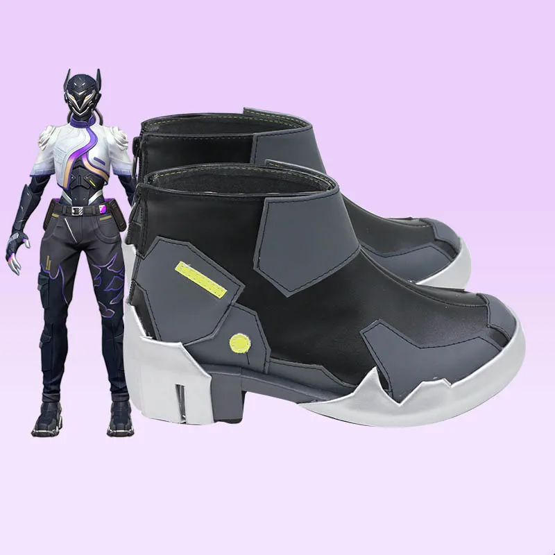 VYSE Cosplay Schuhe Ainme VALORANT Rollenspiel Performance Stiefel für Frauen Mädchen